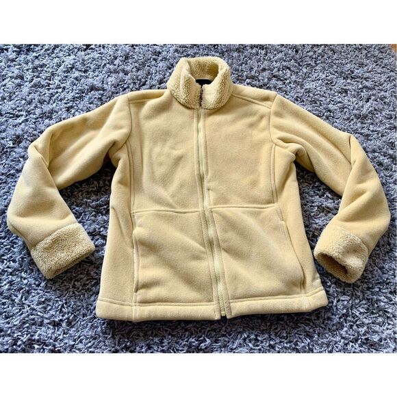 Patagonia Synchilla Windzone YELLOW ZIP Fleece Jacket Coat womens M - Picture 2 of 8